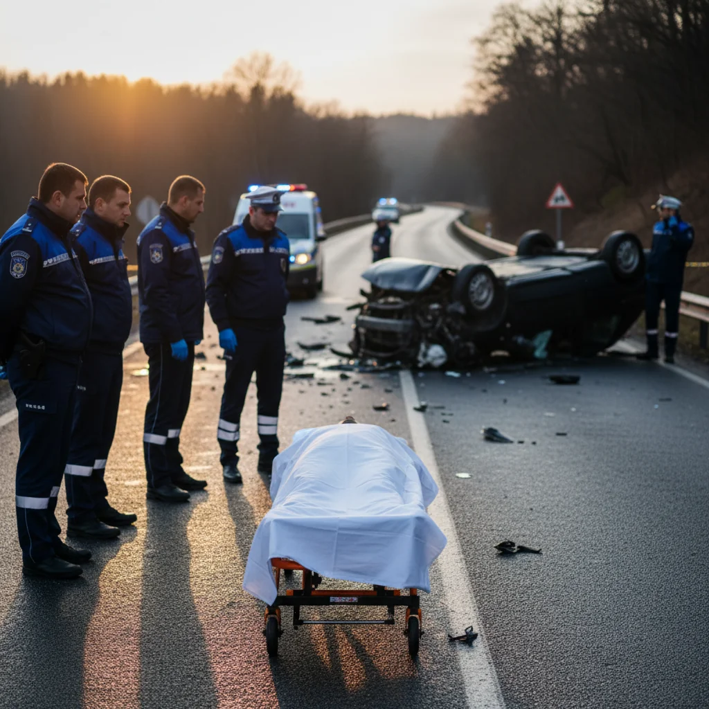 Accident fatal pe DN1C: un bărbat de 33 de ani a murit