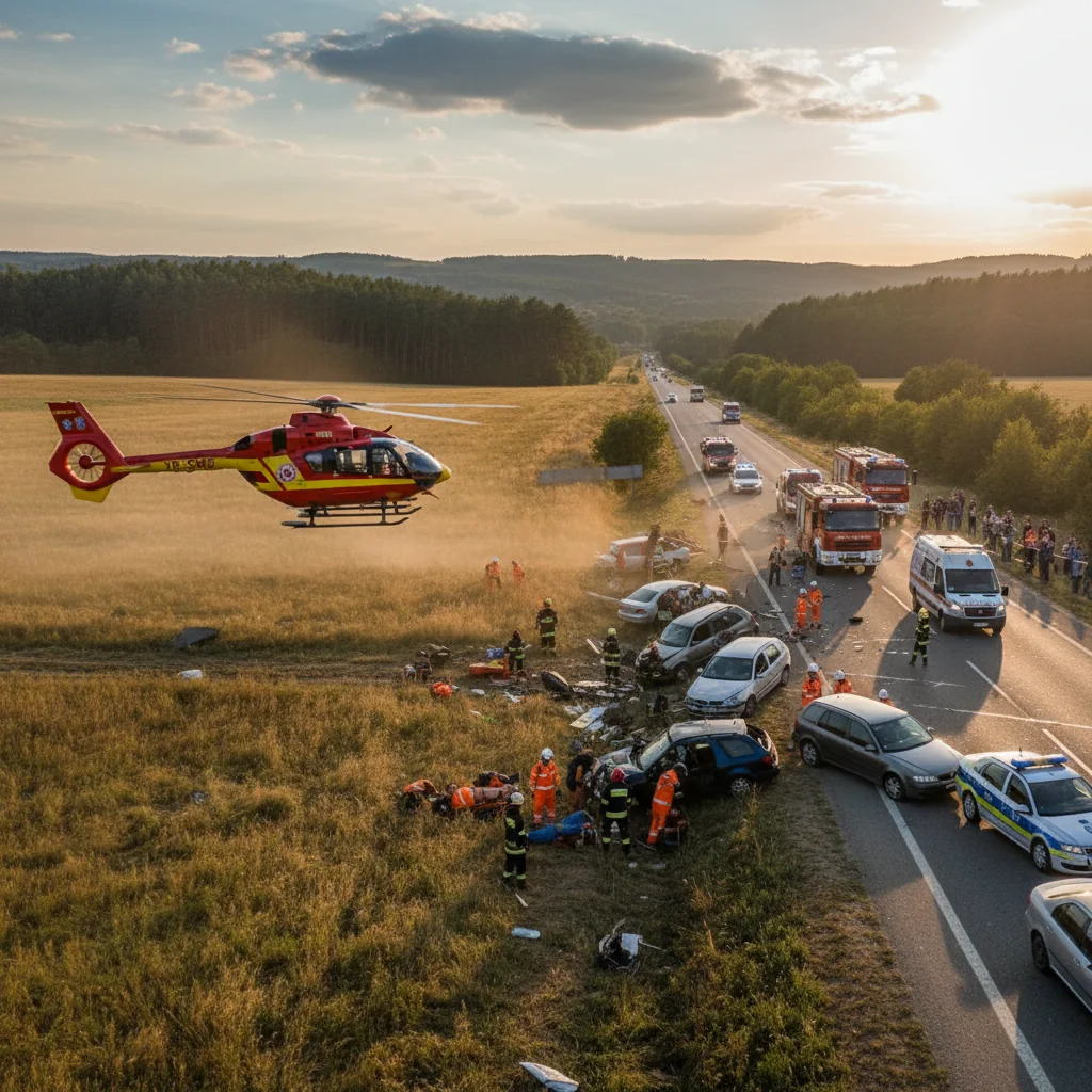 Accident rutier grav în județul Cluj, intervenție aeriană SMURD anunțată de la Zalău