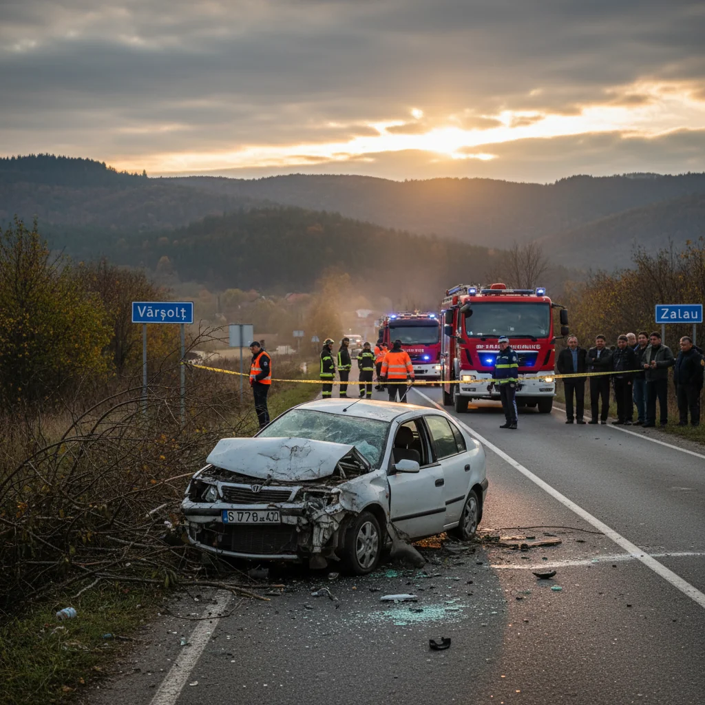 Accident rutier mortal la ieșirea din Vârșolț spre Zalău, în Ajun de Crăciun