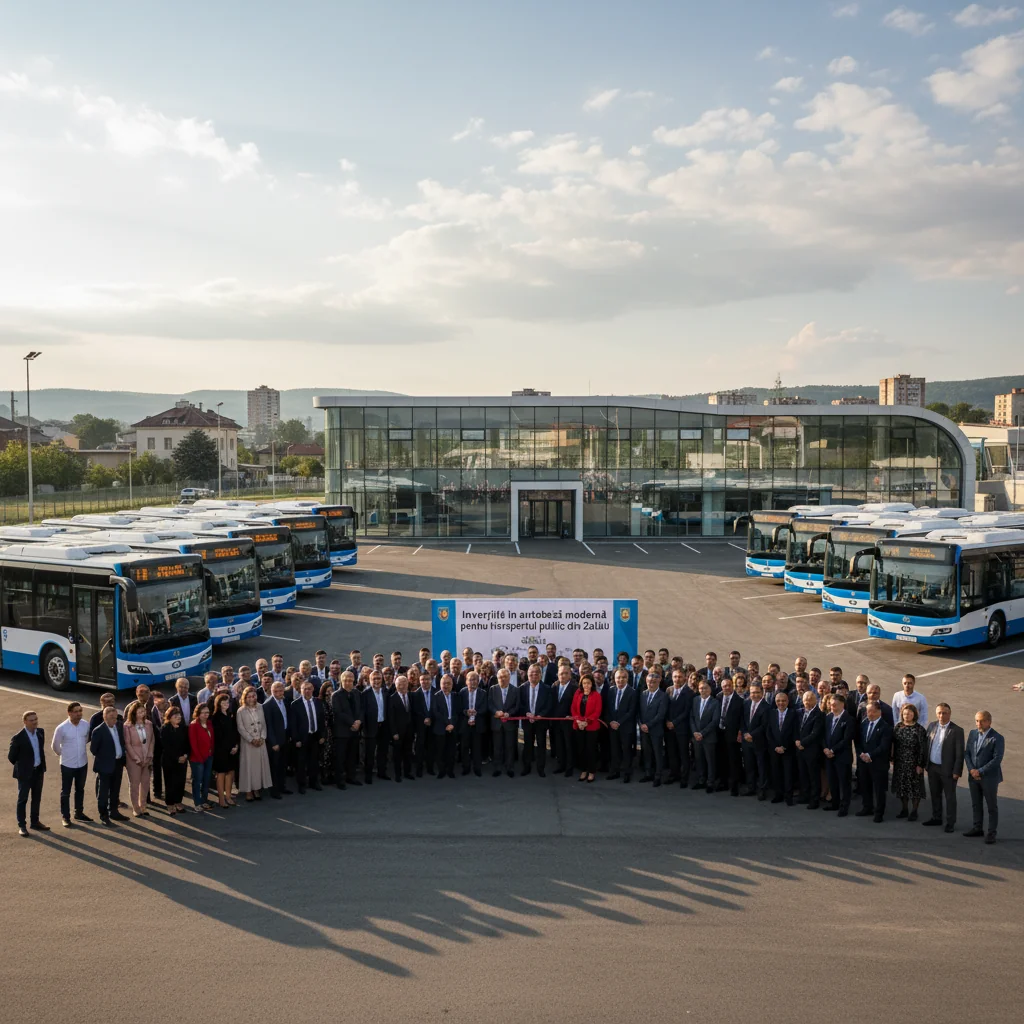 Autobază modernă pentru transportul public din Zalău, investiție de aproape 10 milioane de lei