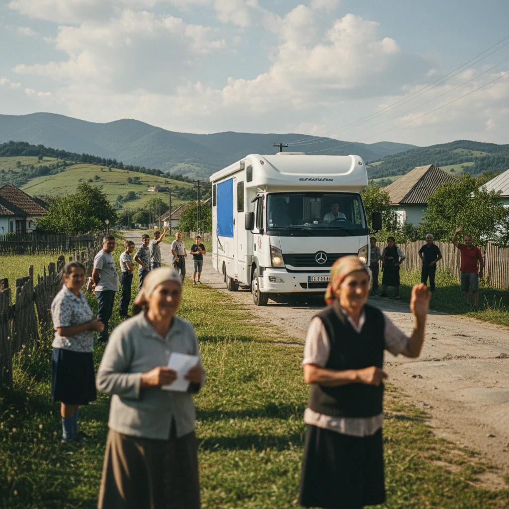 Buletinele se eliberează la Caravana mobilă din Meseșenii de Jos