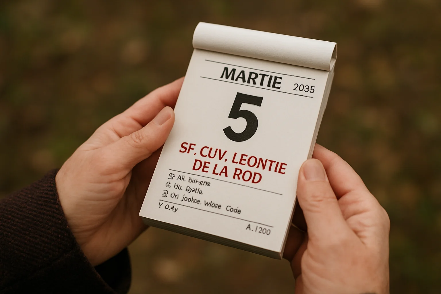Calendar ortodox – 2026-03-05