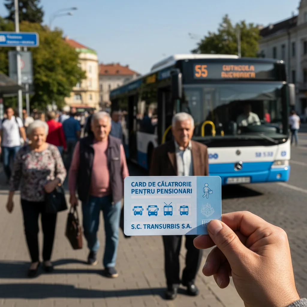 Card de călătorie dedicat pensionarilor pe transportul public S.C. Transurbis S.A.