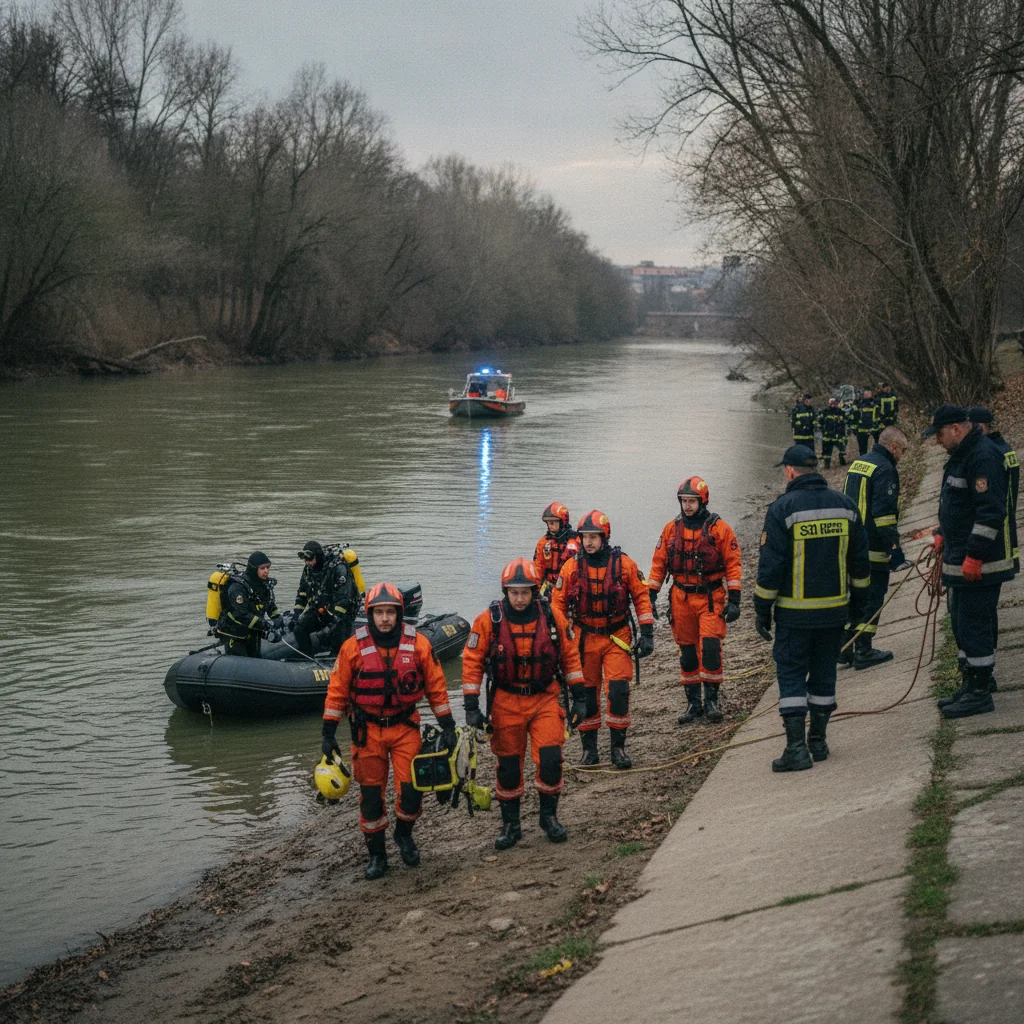 Căutări pe Someș: Bărbat dispărut lângă Bârsău Mare