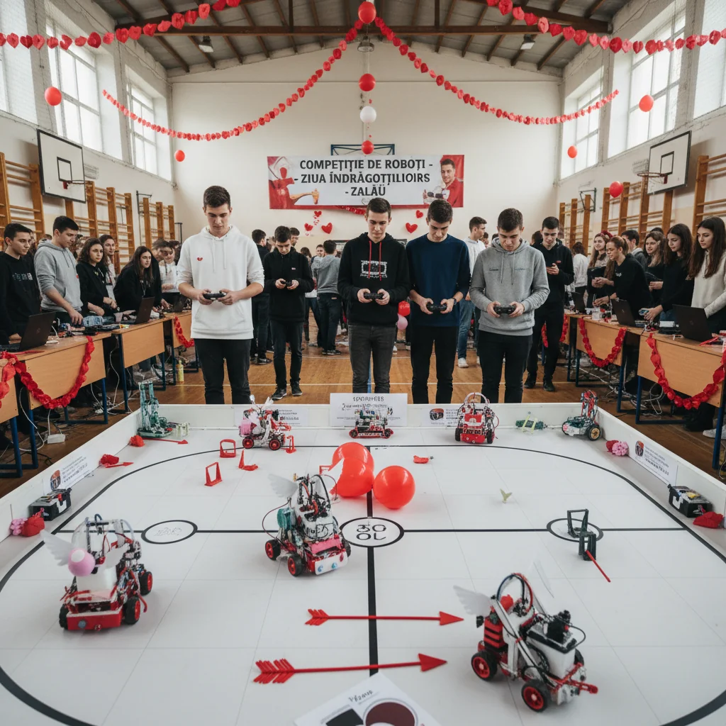 Competiție de roboți de Valentine’s Day la Zalău, dedicată elevilor pasionați de tehnologie