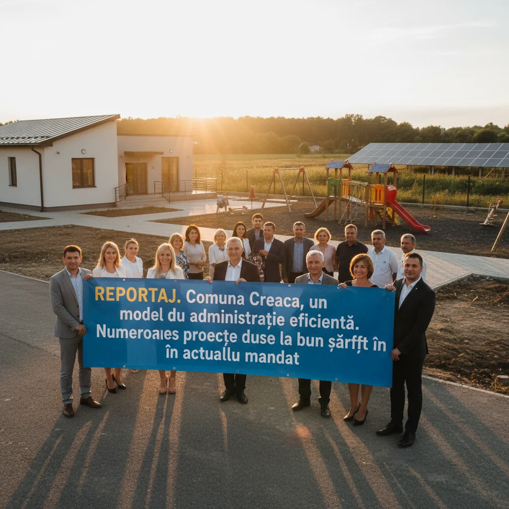 Comuna Creaca, exemplu de administrație eficientă cu proiecte finalizate