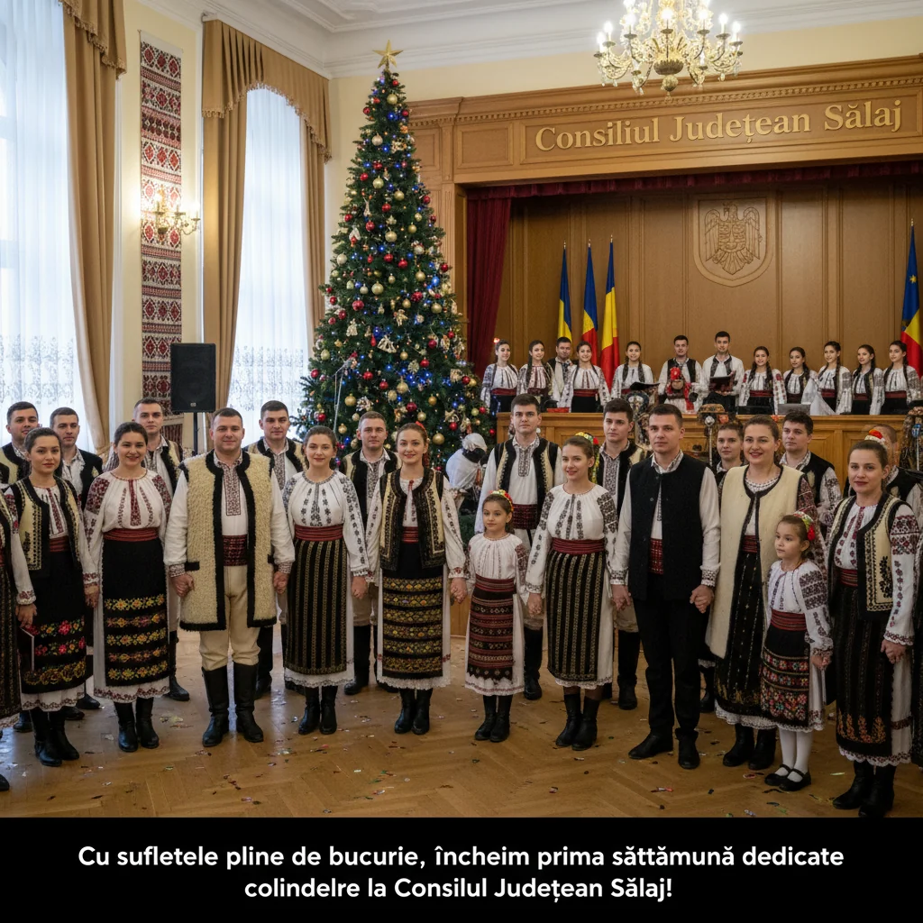 Consiliul Județean Sălaj încheie prima săptămână dedicată colindelor cu suflete pline de bucurie