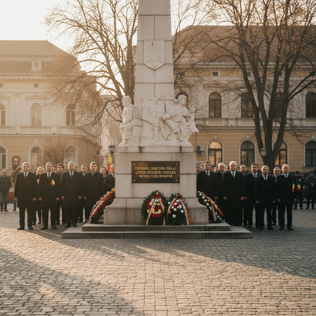 Consiliul Județean Sălaj omagiază eroii revoluției române