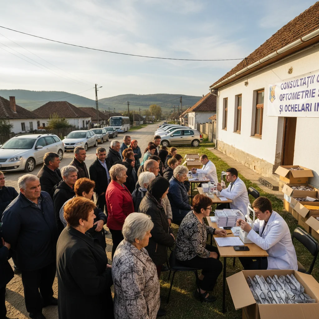 Consultații gratuite de optometrie pentru 228 de locuitori din Cizer