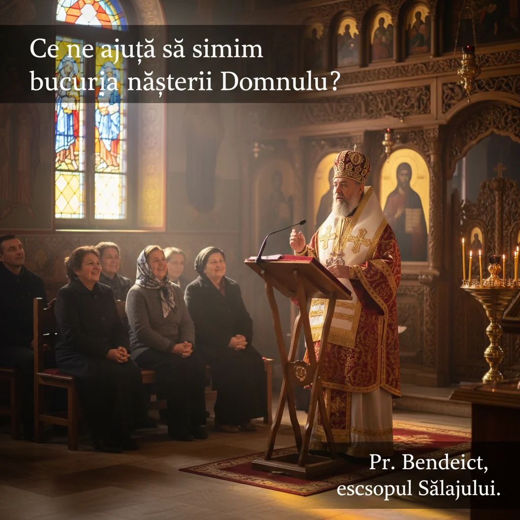 Cum ne ajută Pr. Benedict, episcopul Sălajului, să simțim bucuria nașterii Domnului?