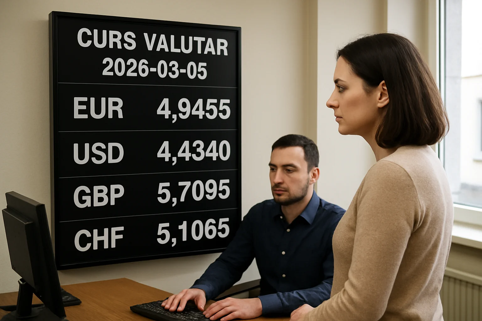 Curs valutar azi (BNR) – 2026-03-05