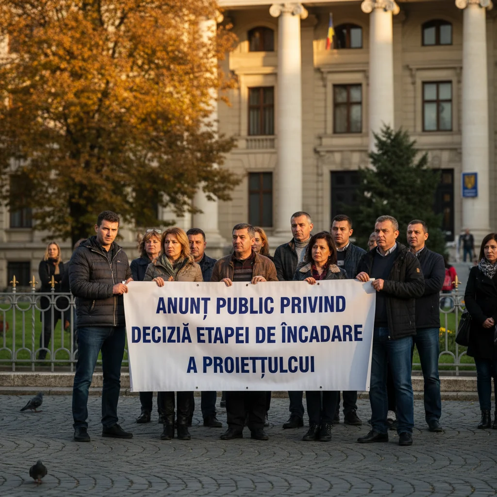 Decizia etapei de încadrare a proiectului anunțată public