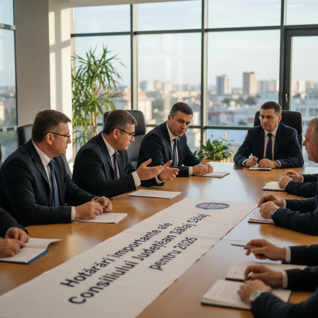 Deciziile Consiliului Județean Sălaj pentru 2026: taxe, buget și parteneriate aprobate la Zalău