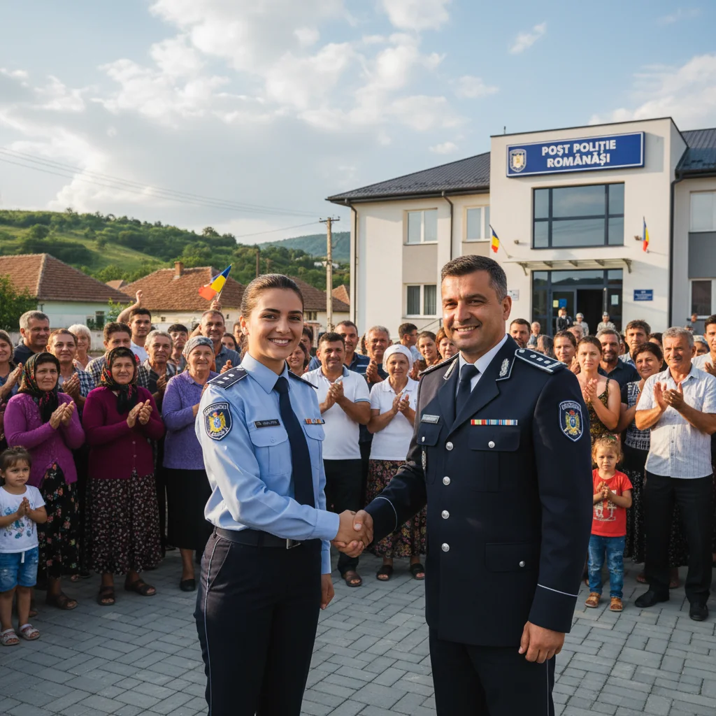 Denisa Moldovan, tânăra polițistă din Românași avansată înainte de termen pentru merite deosebite – șefă de post într-o comunitate mare de rromi