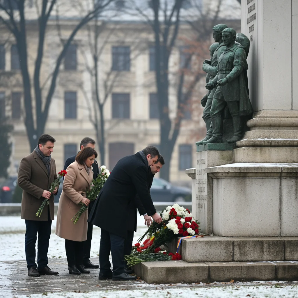 Depunere de flori la Monumentul Eroilor Revoluției Române în orașul nostru