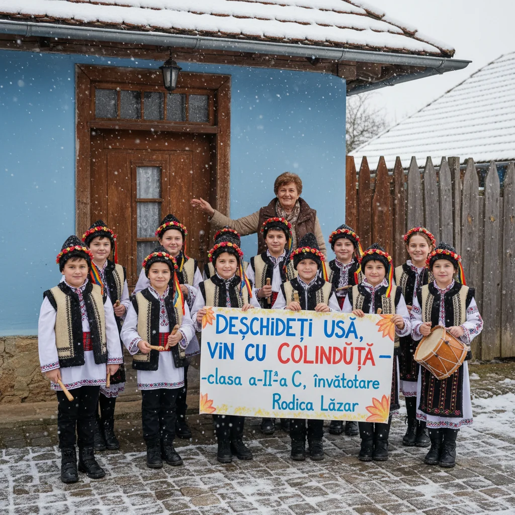 Deschideți ușa pentru colindători – clasa a II-a C, învățătoare Rodica Lazăr