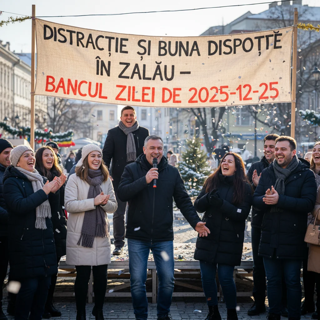 Distracție și bună dispoziție în Zalău – Bancul zilei de 2025-12-25