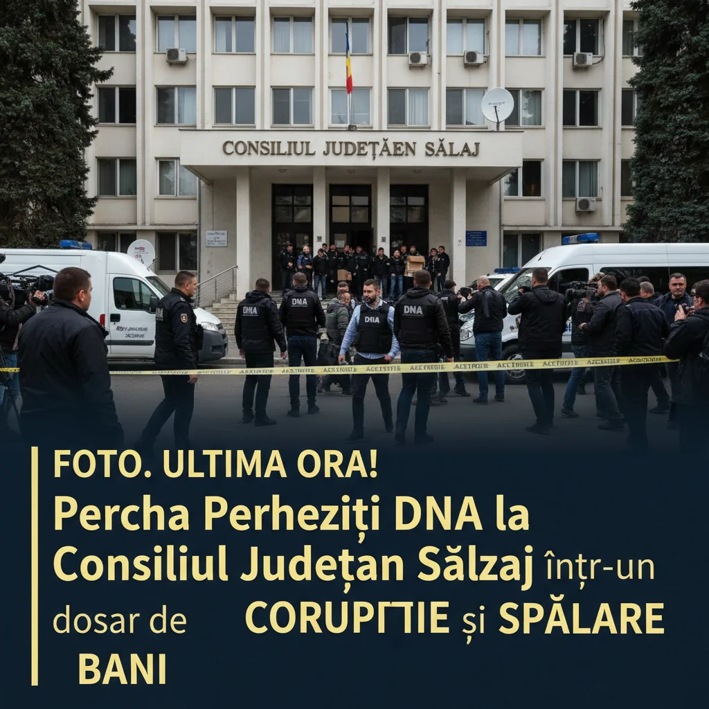 DNA efectuează percheziții la Consiliul Județean Sălaj pentru corupție