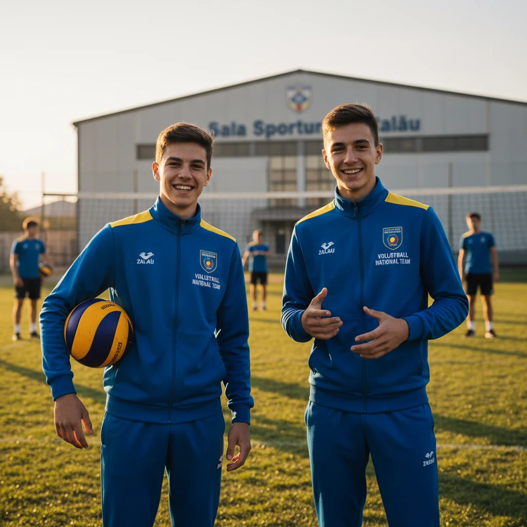 Doi elevi zalăuani convocați la echipa națională de volei