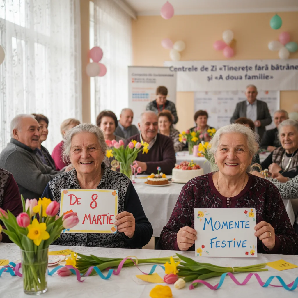 Evenimente speciale de 8 Martie la Centrele de Zi A doua familie și Tinerețe fără bătrânețe