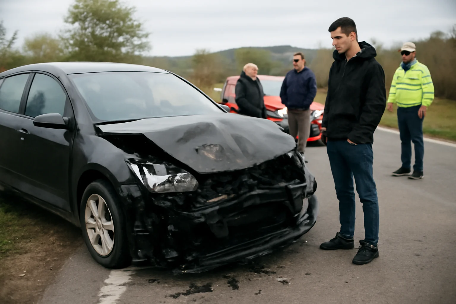 FOTO. Șofer tânăr provoacă accident la Poarta Sălajului după o manevră fără asigurare corespunzătoare
