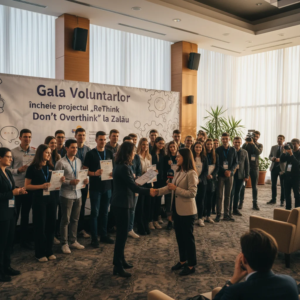 Gala Voluntarilor marchează finalul proiectului „ReThink Don’t Overthink” la Zalău