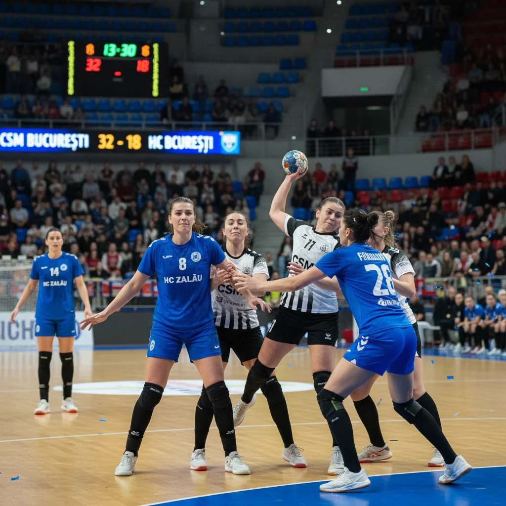HC Zalău încheie anul cu un eșec categoric la București în Liga Florilor