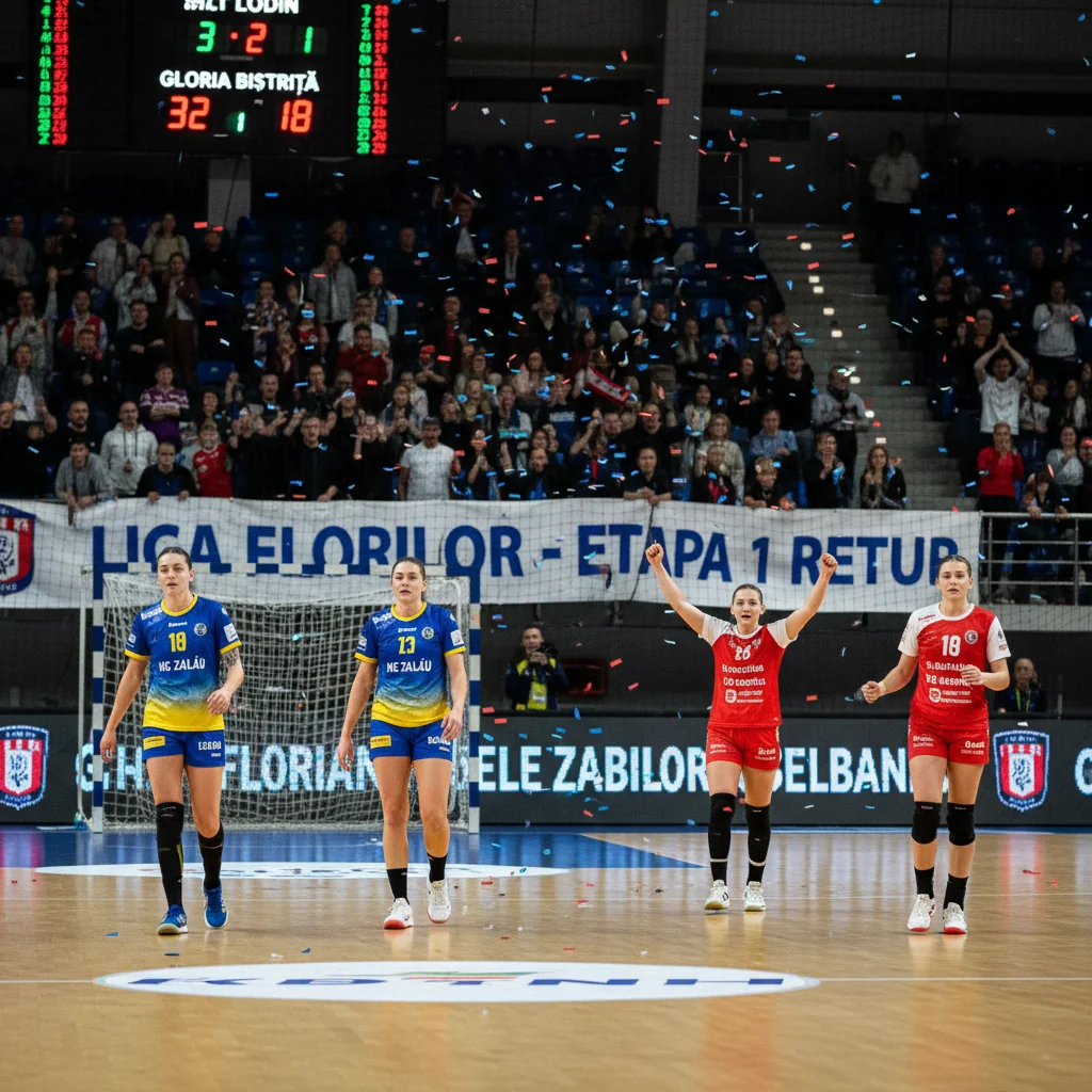 HC Zalău pierde la Zalău primul meci din returul Ligii Florilor în fața Gloriei Bistrița