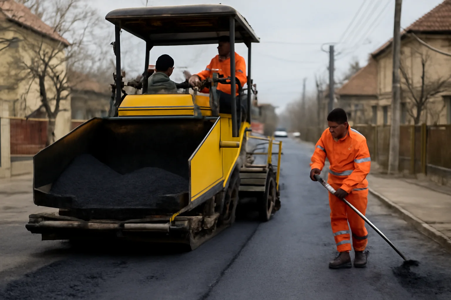 încep reparațiile gropilor apărute pe străzile orașului în această iarnă