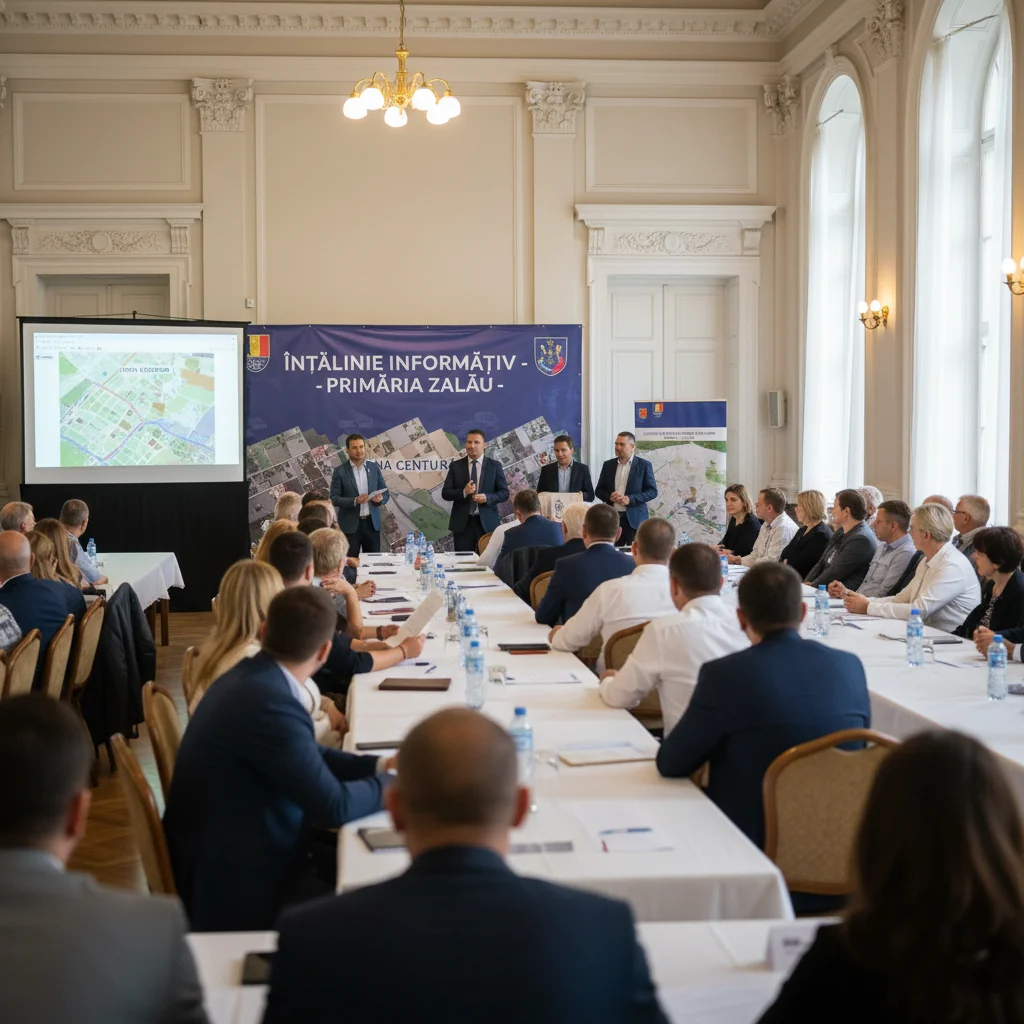 Întâlnire informativă la Primăria Zalău pentru proprietarii terenurilor din zona viitoarei centuri rutiere