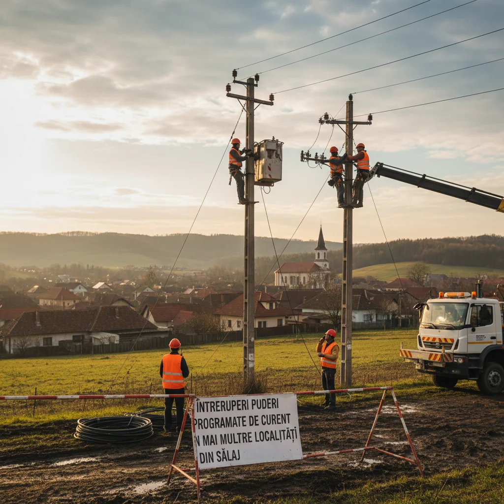 Întreruperi programate de energie electrică anunțate în Zalău și alte localități din Sălaj