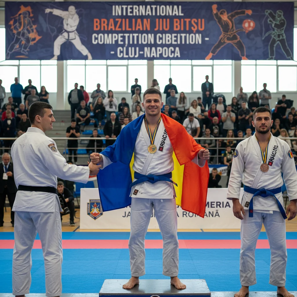 Jandarm din Zalău, pe podium la o competiție internațională de Jiu Jitsu Brazilian