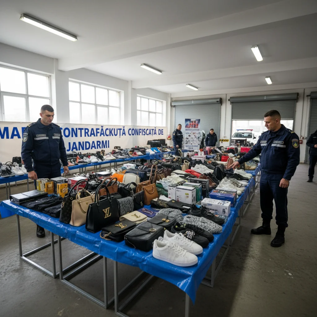 Jandarmii au confiscat marfă contrafăcută în orașul nostru