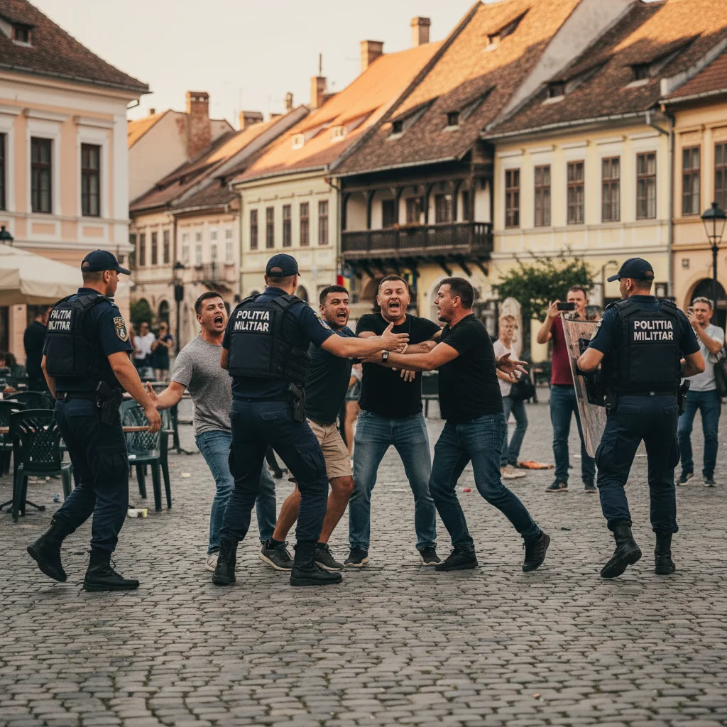 Jandarmii intervin pentru aplanarea unui conflict în localitate