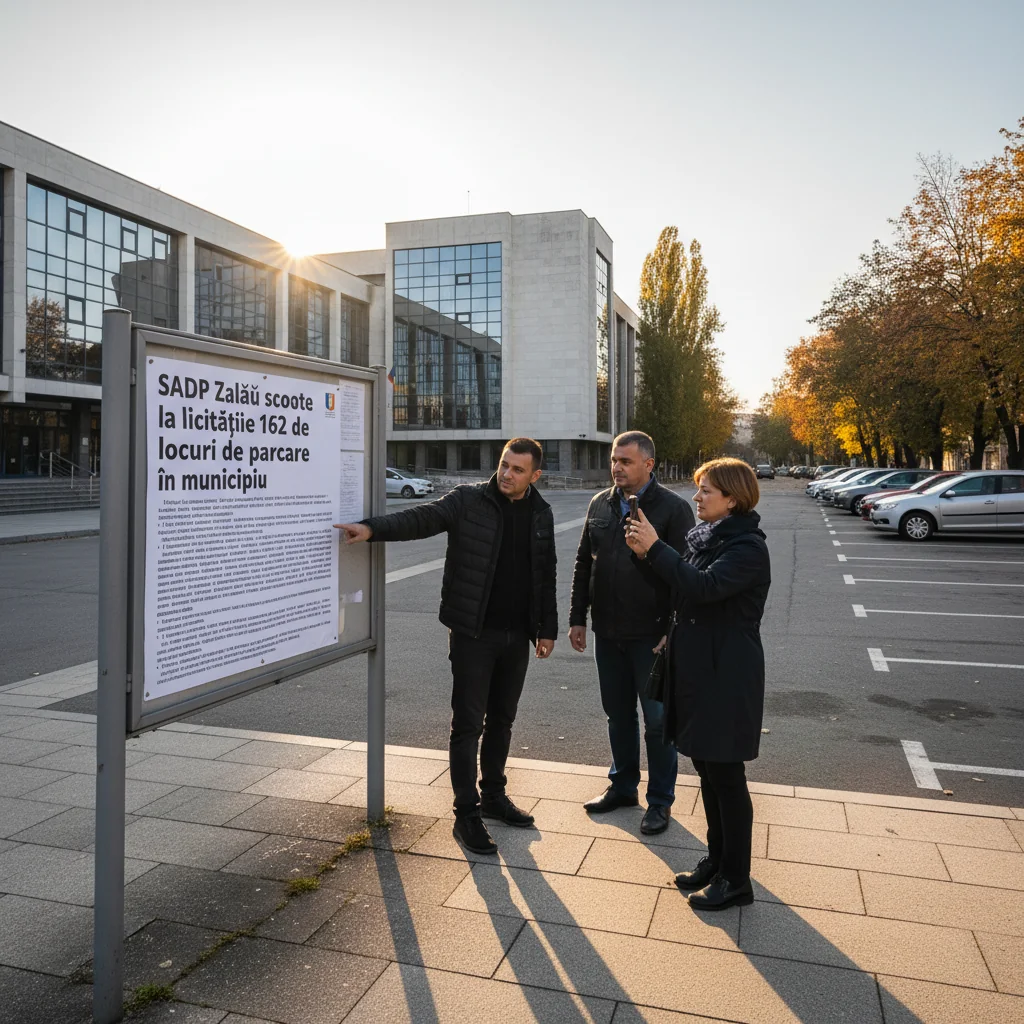 Licitație pentru 162 de locuri de parcare în Zalău