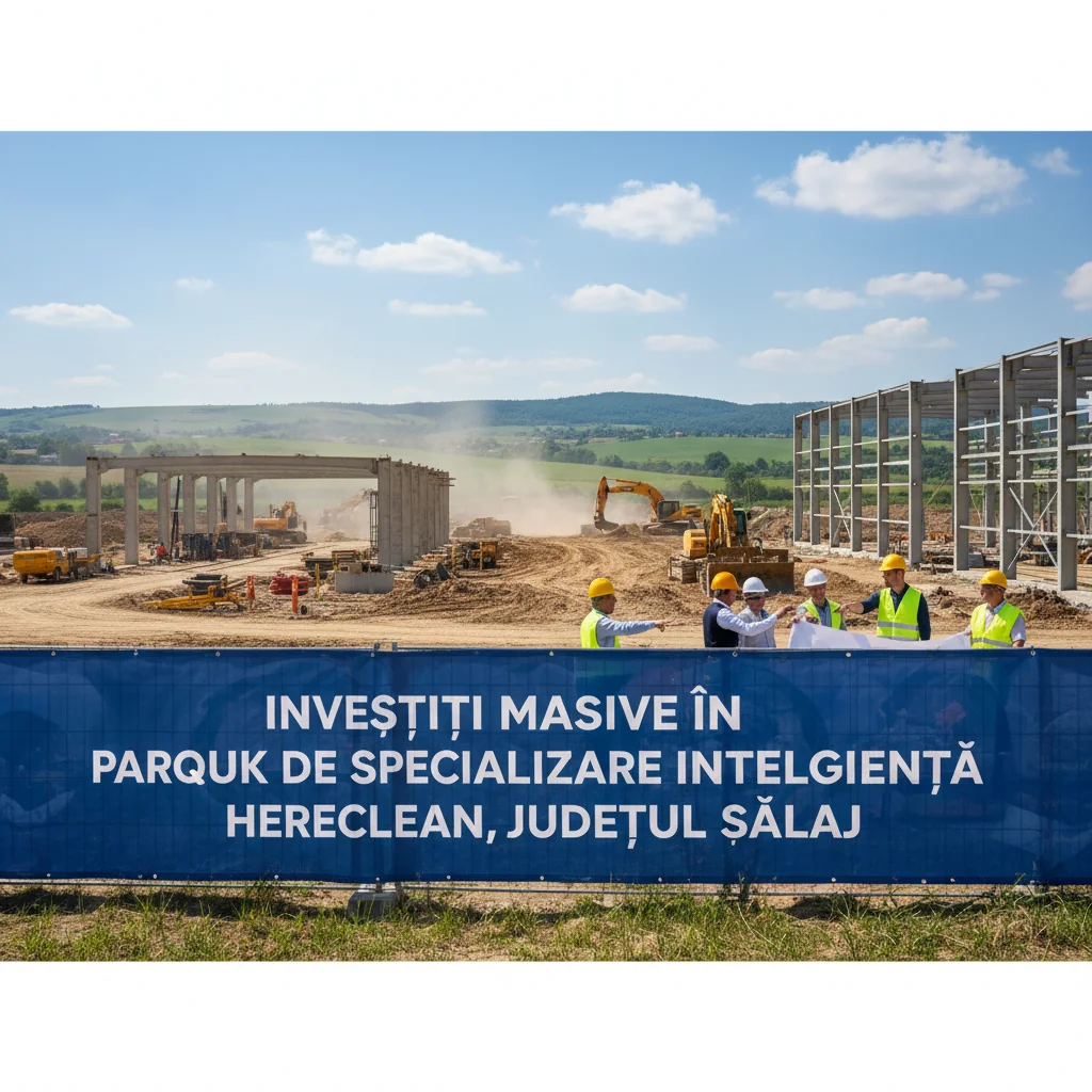 Licitație pentru 21 de parcele în Parcul de Specializare Inteligentă Hereclean, anunțată pentru investitori din Zalău și județul Sălaj