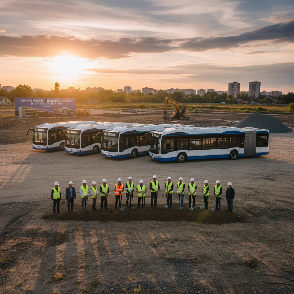 Lucrările pentru o autobază secundară de autobuze electrice au început la Zalău