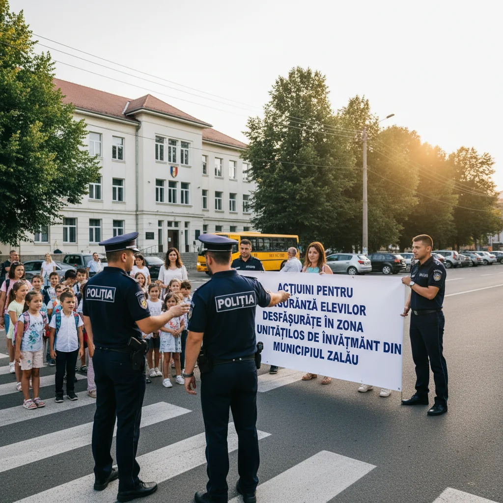 Măsuri de Siguranță pentru Elevi în Zona Școlilor din Municipiul Zalău