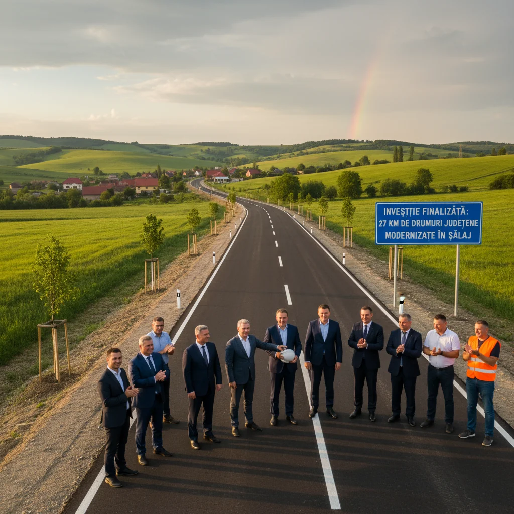 Modernizare finalizată la Zalău: 27 km de drumuri județene reabilitate în Sălaj