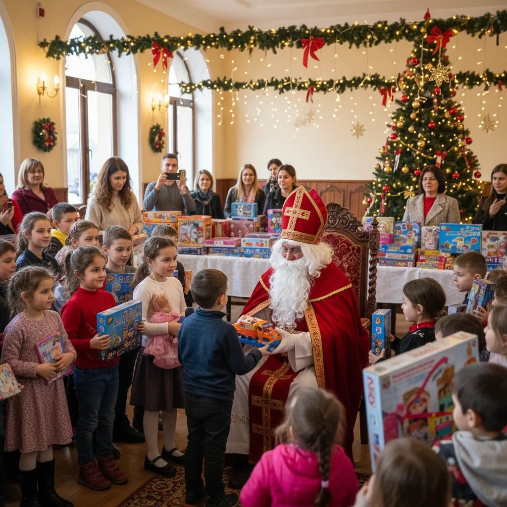 Moș Nicolae a adus cadouri pentru peste 200 de copii din Cizer într-o atmosferă de sărbătoare