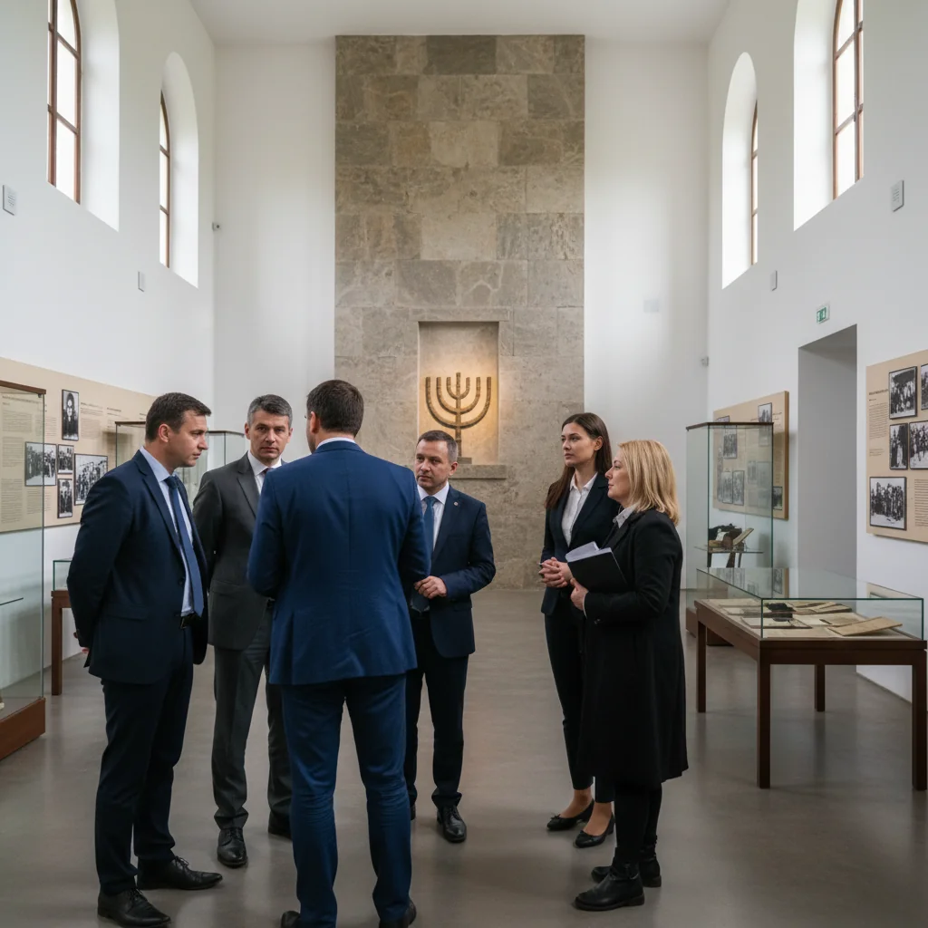 Muzeul Auschwitz-Birkenau vizitează Memorialul Holocaustului din Simleu