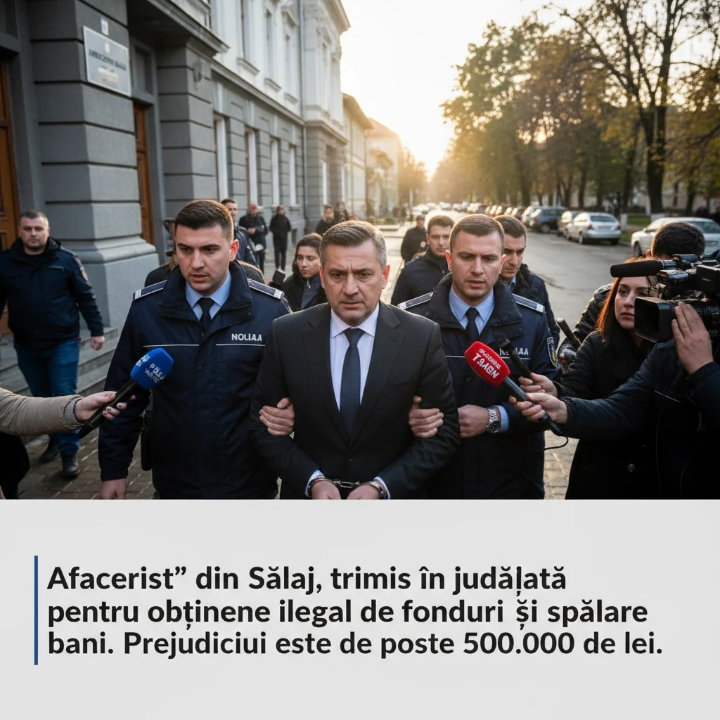 Om de afaceri din Sălaj, acuzat de fraudă cu fonduri europene și spălare de bani, cu un prejudiciu ce depășește jumătate de milion lei