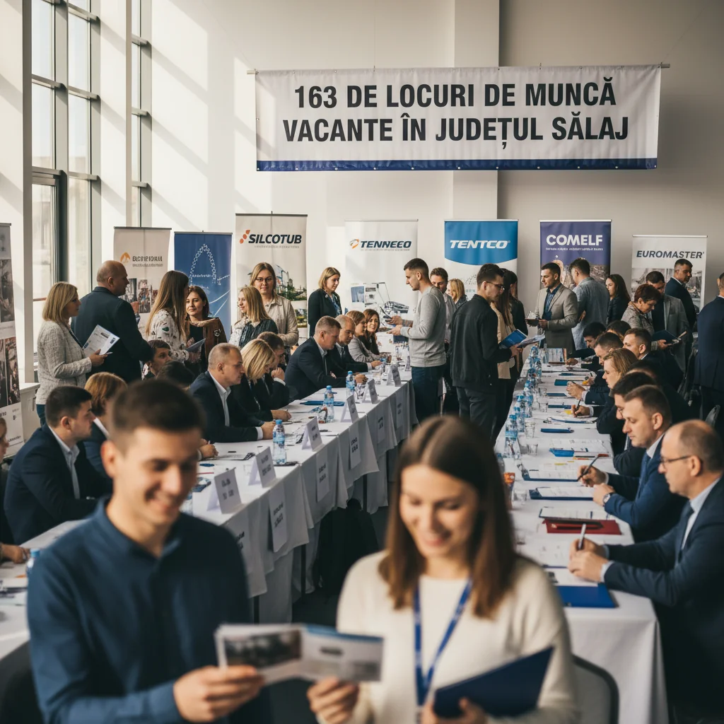 Oportunități de angajare la Zalău: 163 de locuri de muncă vacante în județul Sălaj