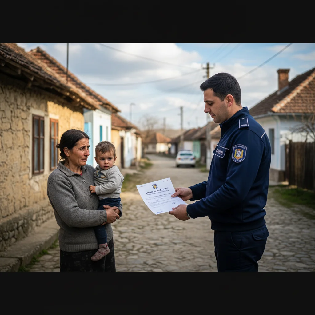 Ordin de protecție emis la Cehu Silvaniei după un caz de violență în familie, anunțat de polițiștii din Zalău