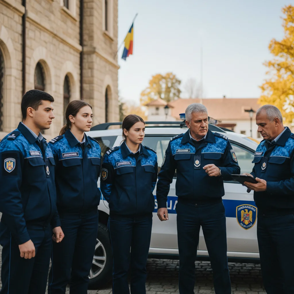Patru studenți ai Academiei de Poliție în stagiu de practică la Jandarmeria Sălaj din Zalău