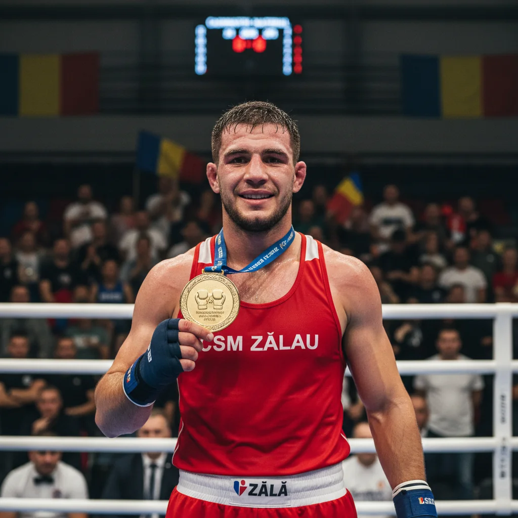 Paul Magdas, Tancul de la CSM Zalău, medaliat la Campionatul Național de Box Seniori 2025