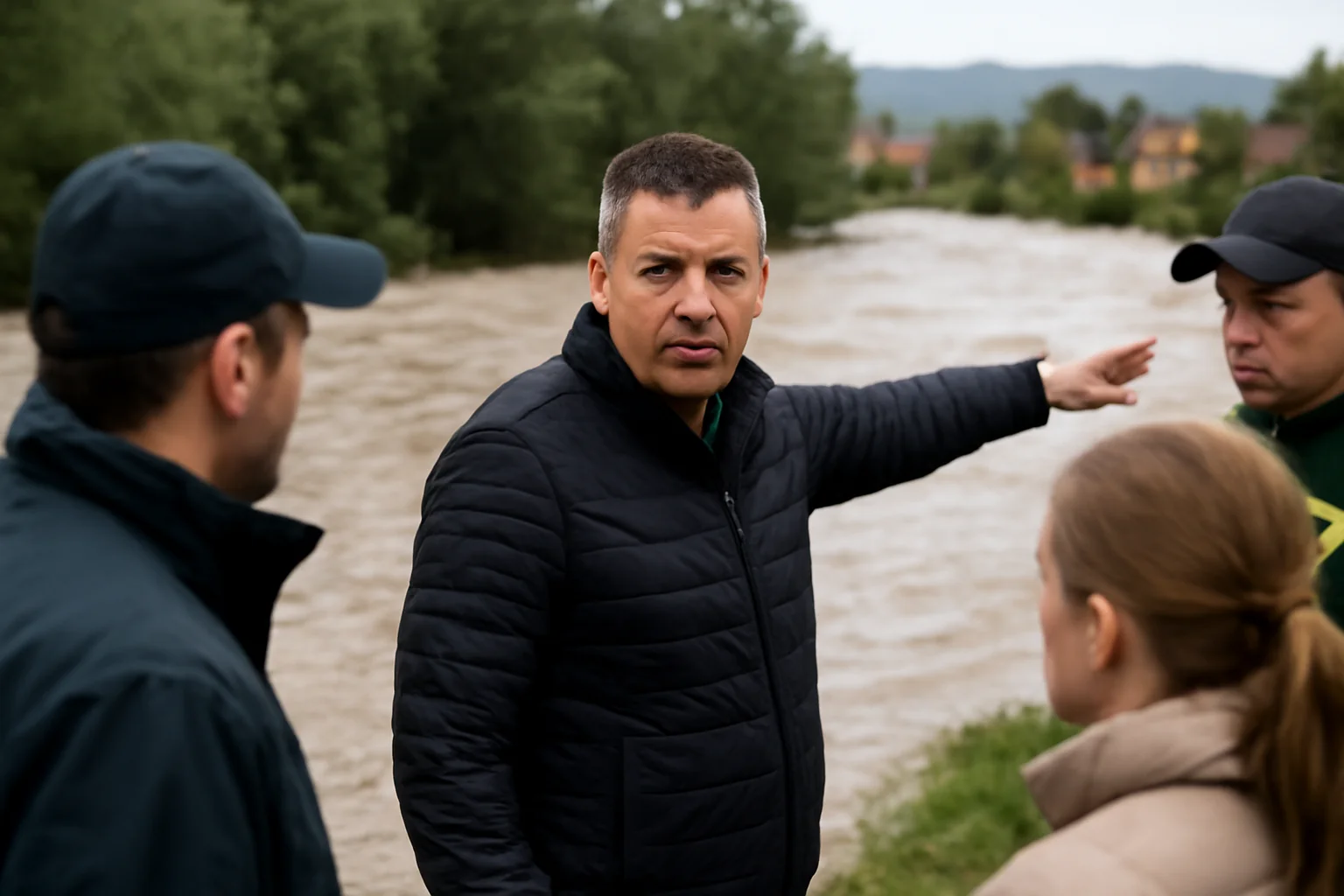 Pericol de inundații pe Someș, gestionat la timp în comuna Băbeni, județul Zalău