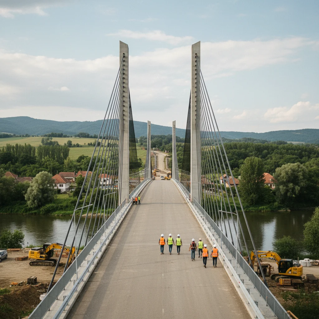 Pod nou peste Someș, investiție de 54 milioane lei la Năpradea