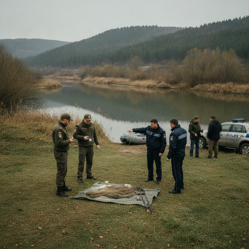 Poliția Sălaj, acțiune anti-braconaj piscicol pe râuri