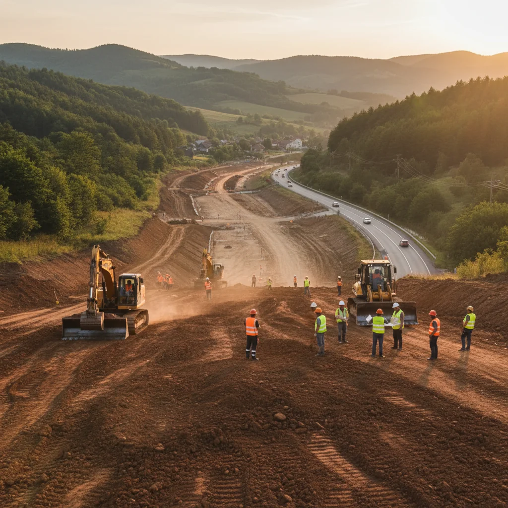 Pregătiri pentru autostradă: lucrările au început în Meseș